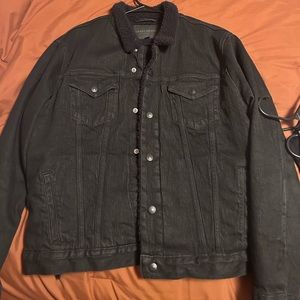 Lucky brand fleece lined jean jacket